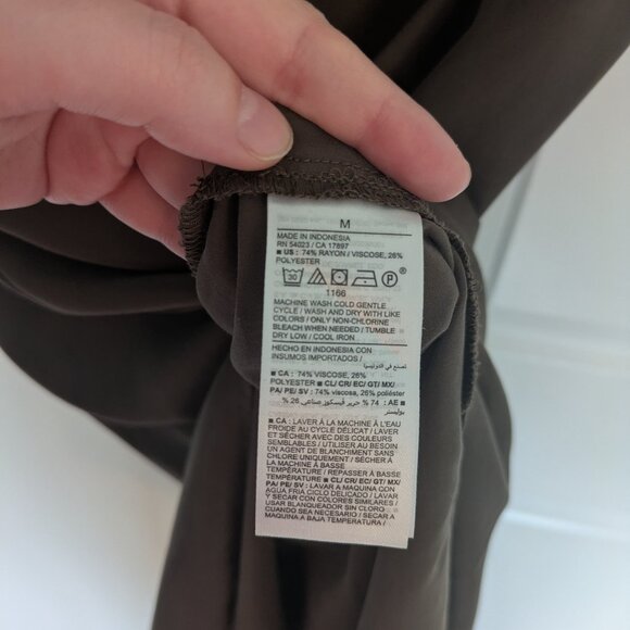 Old Navy army green utility midi shirt dress - Picture 5 of 7